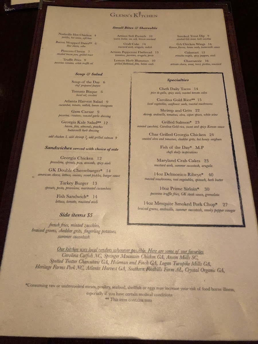 Menu Glenn's Kitchen-5